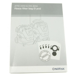 107419593 - STOFZUIGERZAKKEN ATTIX 33/44 VOOR STOFZUIGERS VAN NILFISK